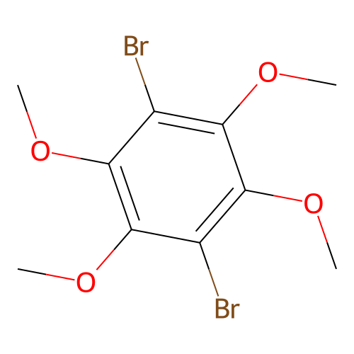 1,4-Dibromo-2,3,5,6-tetramethoxybenzene structure