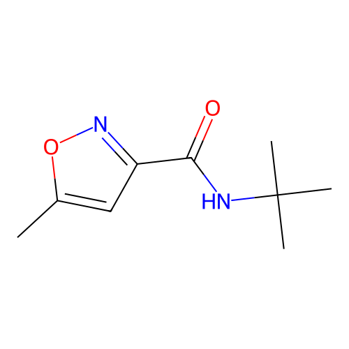 N-(tert-butyl)-5-methyl-3-isoxazolecarboxamide structure
