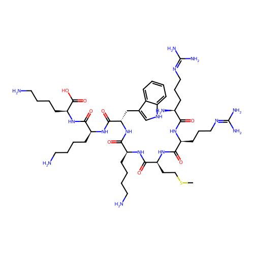 L-Lysine, L-arginyl-L-arginyl-L-methionyl-L-lysyl-L-tryptophyl-L-lysyl- structure