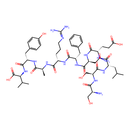 H-Ser-Ser-Leu-Glu-Asn-Phe-Arg-Ala-Tyr-Val-OH structure