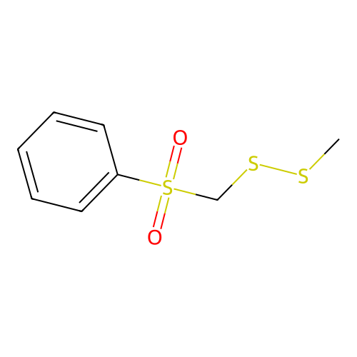 (Methyldisulfanyl)methylsulfonylbenzene structure