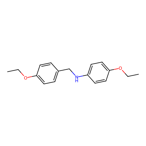 4-ethoxy-N-[(4-ethoxyphenyl)methyl]aniline structure