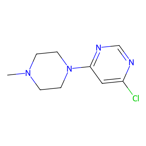 4-Chloro-6-(4-methylpiperazin-1-yl)pyrimidine structure