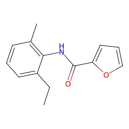 N-(2-ethyl-6-methylphenyl)furan-2-carboxamide structure