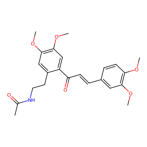 (E)-N-(2-(3-(3,4-dimethoxyphenyl)acryloyl)-4,5-dimethoxyphenethyl)acetamide structure
