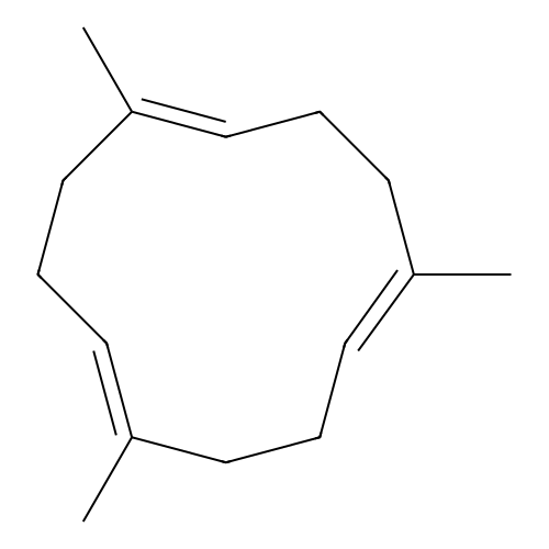 Trimethylcyclododeca-1,5,9-triene structure