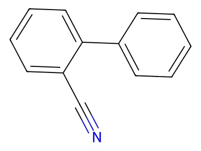 (1,1'-Biphenyl)-2-carbonitrile structure