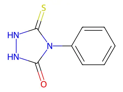 5-Mercapto-4-phenyl-4H-(1,2,4)triazol-3-OL structure