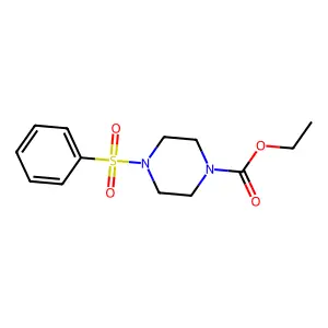 Ethyl 4-(benzenesulfonyl)piperazine-1-carboxylate structure