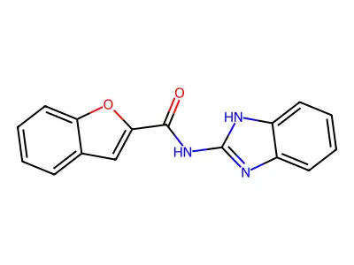 N-(1H-benzimidazol-2-yl)-1-benzofuran-2-carboxamide structure