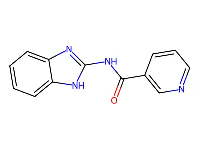N-(1H-benzimidazol-2-yl)pyridine-3-carboxamide structure