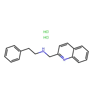 Quinoline, 2-(phenethylaminomethyl)-, dihydrochloride structure