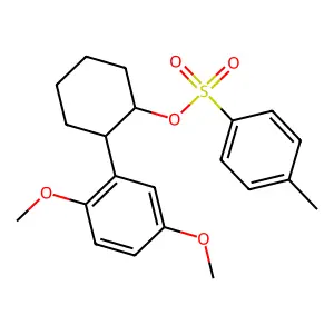 [2-(2,5-Dimethoxyphenyl)cyclohexyl] 4-methylbenzenesulfonate structure