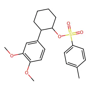 [2-(3,4-Dimethoxyphenyl)cyclohexyl] 4-methylbenzenesulfonate structure