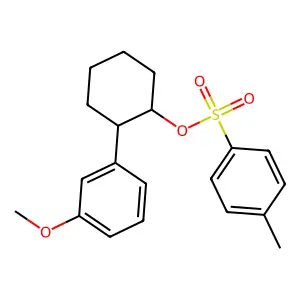 [2-(3-Methoxyphenyl)cyclohexyl] 4-methylbenzenesulfonate structure