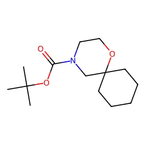 Tert-butyl 1-oxa-4-azaspiro[5.5]undecane-4-carboxylate structure