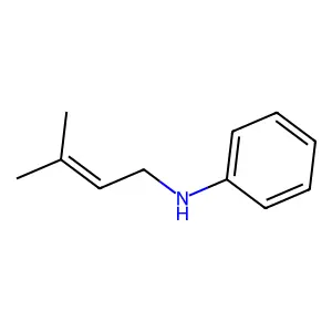 N-(3-methylbut-2-en-1-yl)aniline structure
