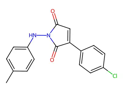 3-(4-chlorophenyl)-1-(4-toluidino)-1H-pyrrole-2,5-dione structure
