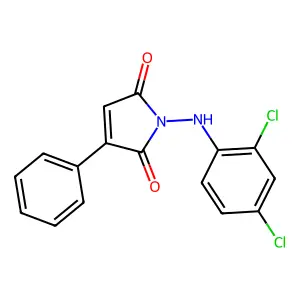 1-(2,4-dichloroanilino)-3-phenyl-1H-pyrrole-2,5-dione structure