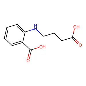 2-[(3-Carboxypropyl)amino]benzoic acid structure