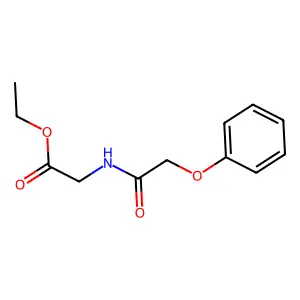 Ethyl 2-[(2-phenoxyacetyl)amino]acetate structure