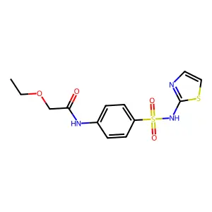 2-ethoxy-N-[4-(1,3-thiazol-2-ylsulfamoyl)phenyl]acetamide structure