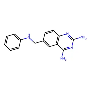6-Phenylaminomethyl-quinazoline-2,4-diamine structure