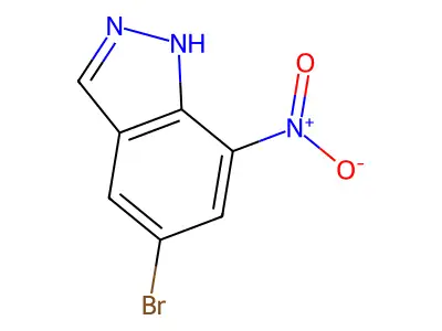 5-bromo-7-nitro-1H-indazole structure