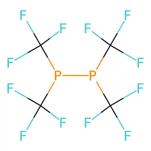 Diphosphine, tetrakis(trifluoromethyl)- structure