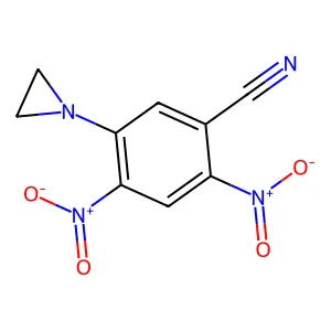 5-(Aziridin-1-yl)-2,4-dinitrobenzonitrile structure