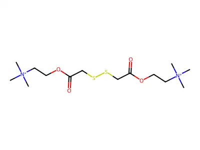 Dithiobisacetylcholine structure