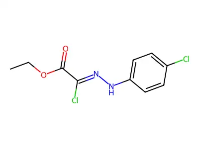 Ethyl 2-chloro-2-(2-(4-chlorophenyl)hydrazono)acetate structure