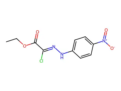 Ethyl chloro((4-nitrophenyl)hydrazono)acetate structure