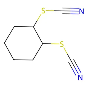 Cyclohexane-1,2-diyl bis(thiocyanate) structure