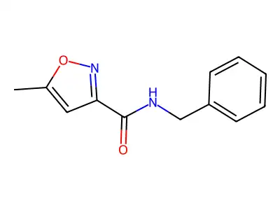 N-benzyl-5-methylisoxazole-3-carboxamide structure