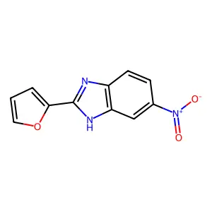 2-(furan-2-yl)-6-nitro-1H-benzimidazole structure