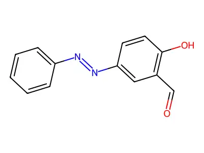 2-Hydroxy-5-phenylazobenzaldehyde structure