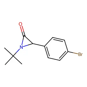 3-(4-Bromophenyl)-1-tert-butylaziridin-2-one structure
