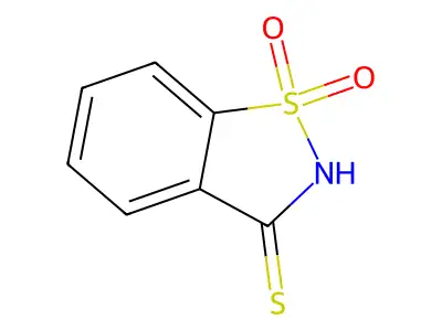 1,1-Dioxo-1,2-benzothiazole-3-thione structure