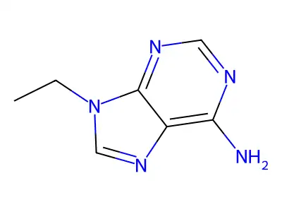 9-乙基腺嘌呤 structure