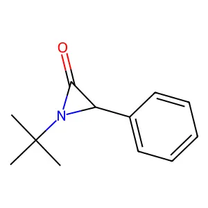Aziridinone, 1-(1,1-dimethylethyl)-3-phenyl- structure