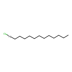 Dodecyl chloro mercury structure