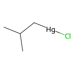 Isobutylmercuric chloride structure