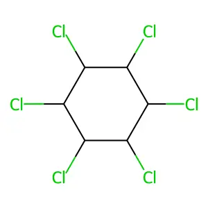 Cyclohexane, hexachloro- structure