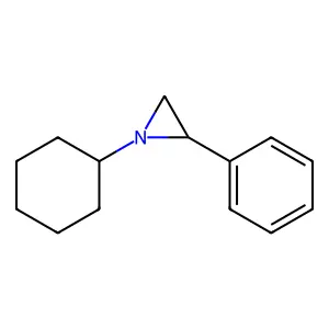 1-Cyclohexyl-2-phenylaziridine structure