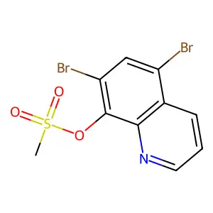 5,7-Dibromoquinolin-8-yl methanesulfonate structure