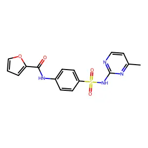 N-[4-[(4-methylpyrimidin-2-yl)sulfamoyl]phenyl]furan-2-carboxamide structure