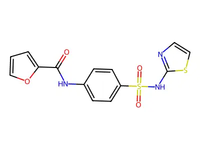 N-[4-(1,3-thiazol-2-ylsulfamoyl)phenyl]furan-2-carboxamide structure