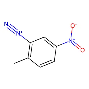 Benzenediazonium, 2-methyl-5-nitro- structure