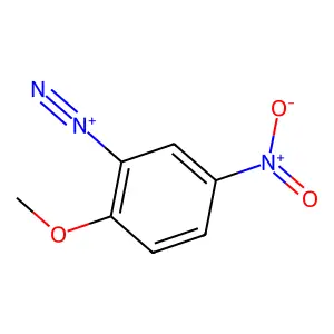 2-Methoxy-5-nitrobenzenediazonium structure
